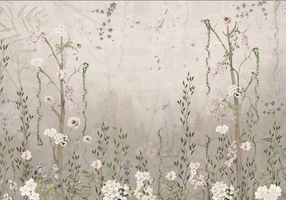 Papel Mural Flores 1 - Calandra Murales