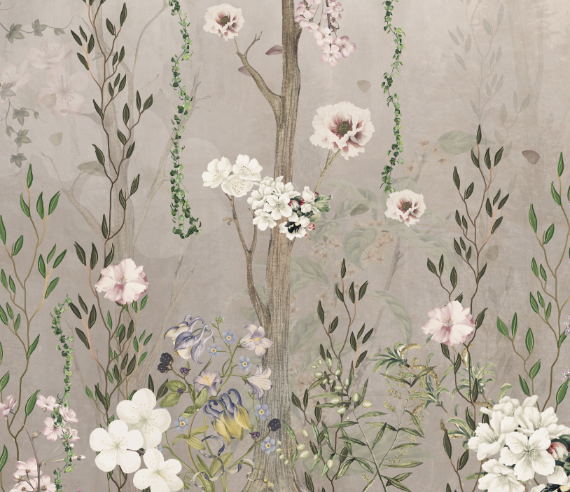 Papel Mural Flores 1 - Calandra Murales