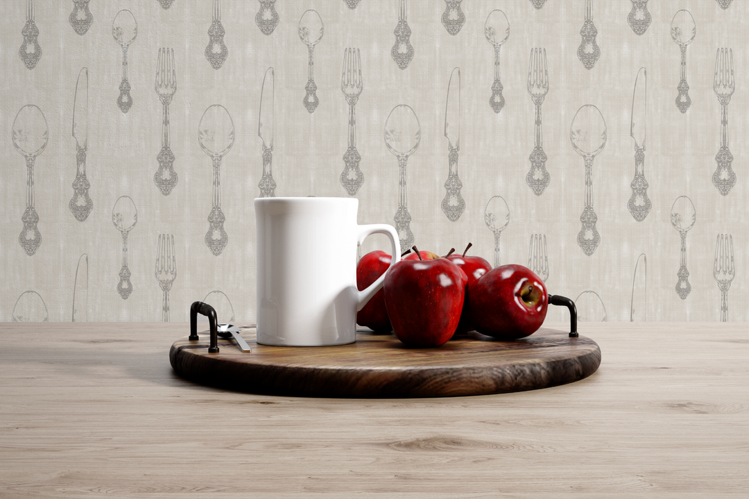 Papel Mural Cocina 6 Beige - Calandra Murales