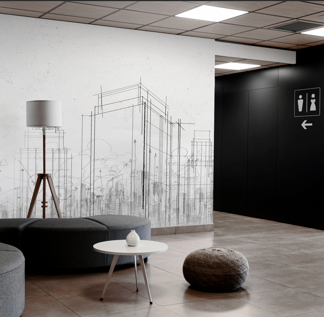 Papel Mural Croquis - Calandra Murales