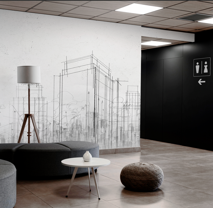 Papel Mural Croquis - Calandra Murales