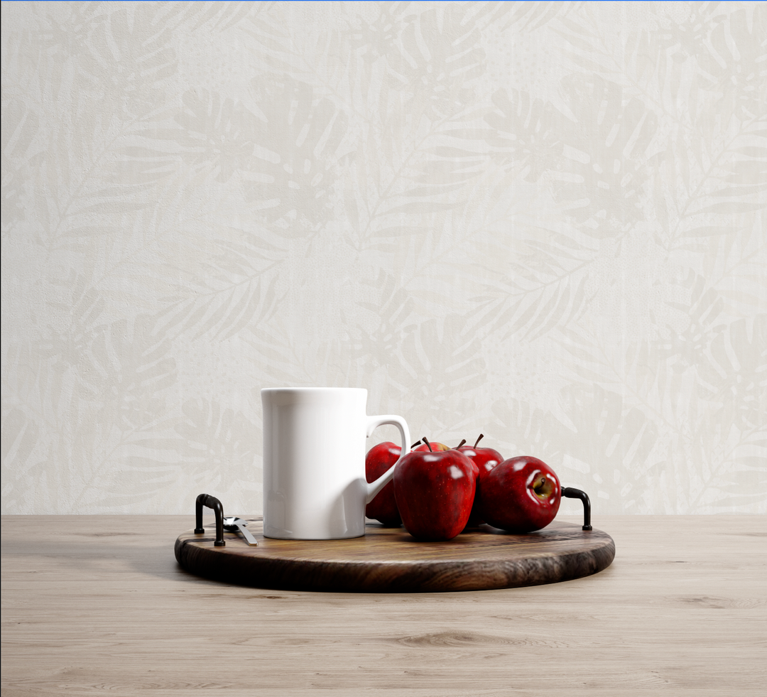 Papel Mural Palmas Beige - Calandra Murales
