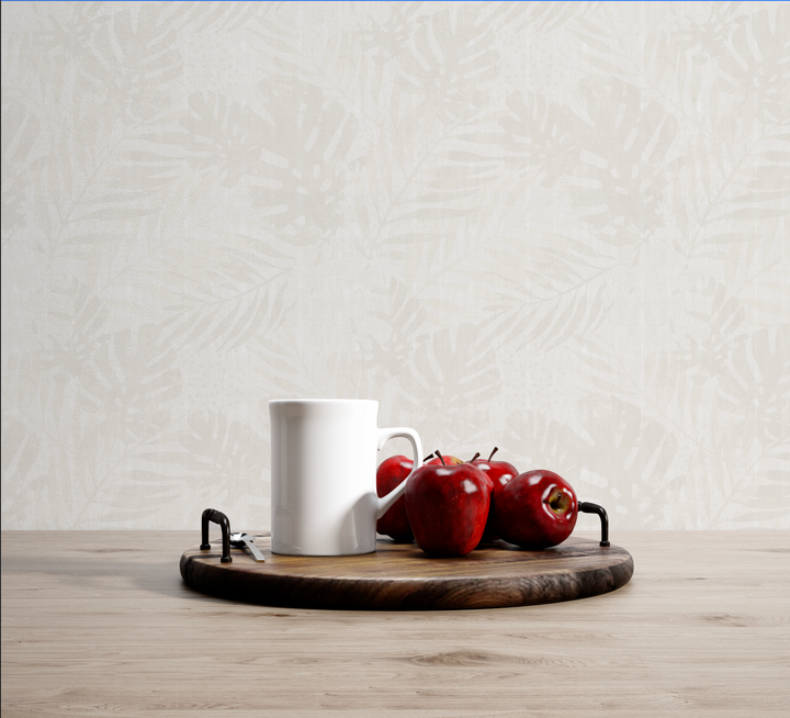 Papel Mural Palmas Beige - Calandra Murales