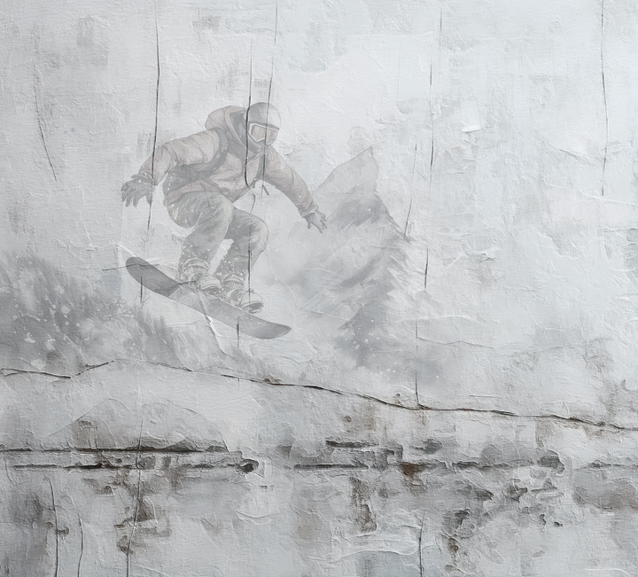 Papel Mural Snowboard - Calandra Murales