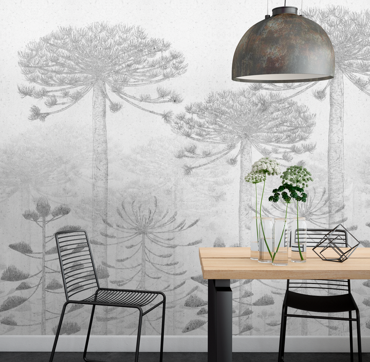 Papel Mural Malalcahuello Grey - Calandra Murales