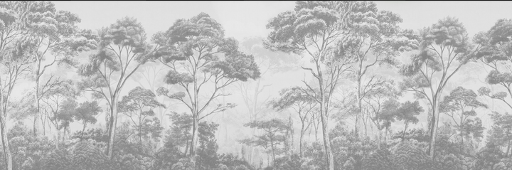 Papel Mural Arboleda Grey - Calandra Murales