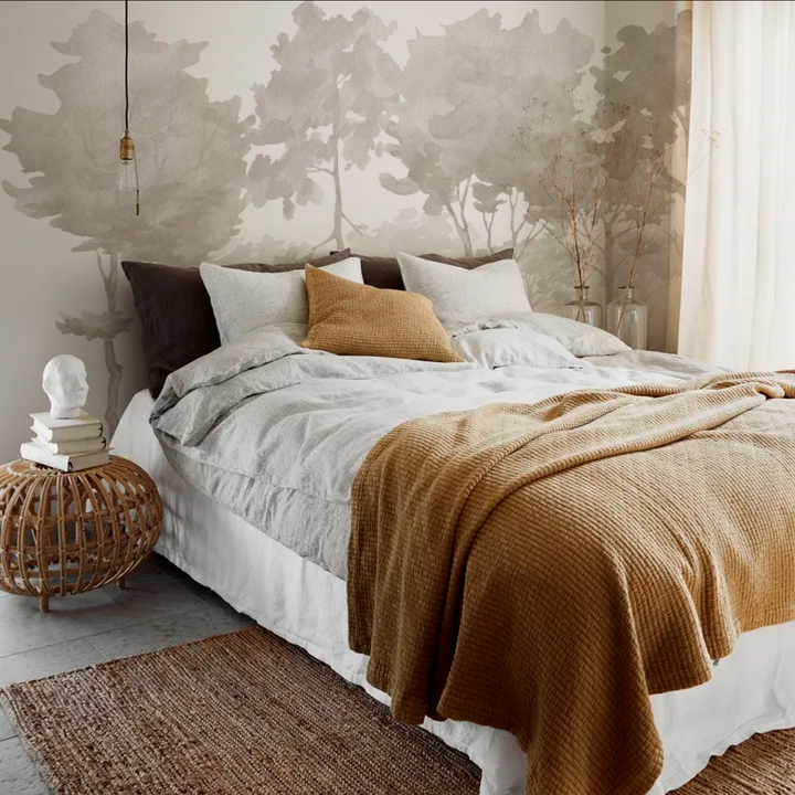 Papel Mural Brachichito Beige - Calandra Murales