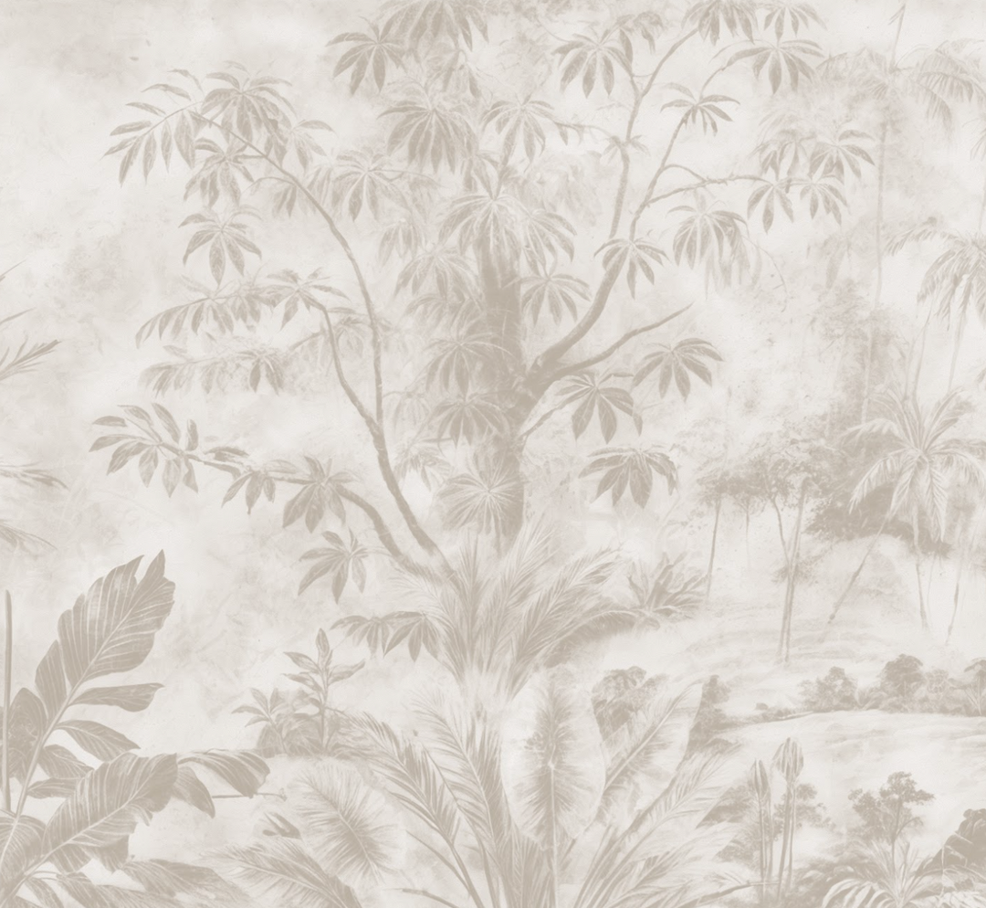 Papel Mural Palmas Belice B Beige - Calandra Murales