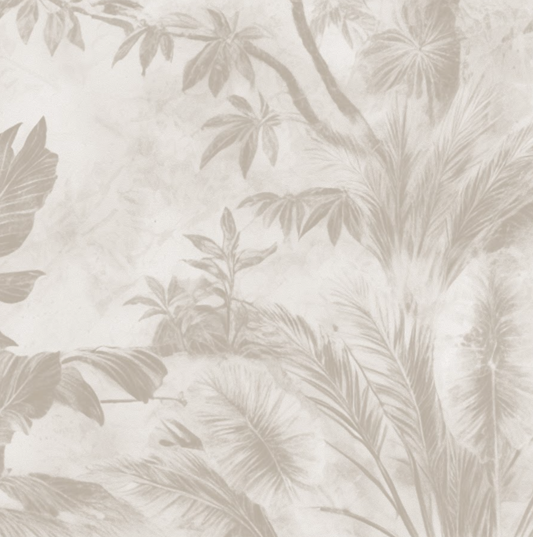 Papel Mural Palmas Belice B Beige - Calandra Murales