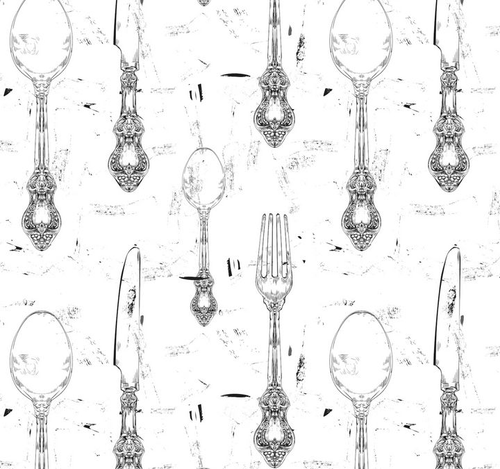 Papel Mural Cocina 6 Blanco - Calandra Murales
