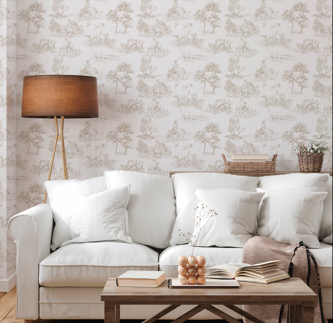 Papel Mural Toile de Jouy - Calandra Murales
