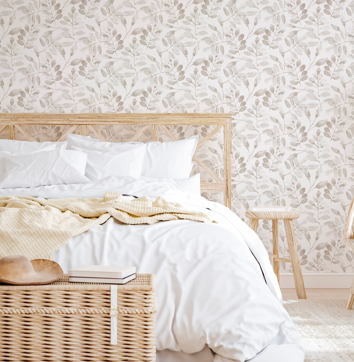 Hojas Acuarela Beige