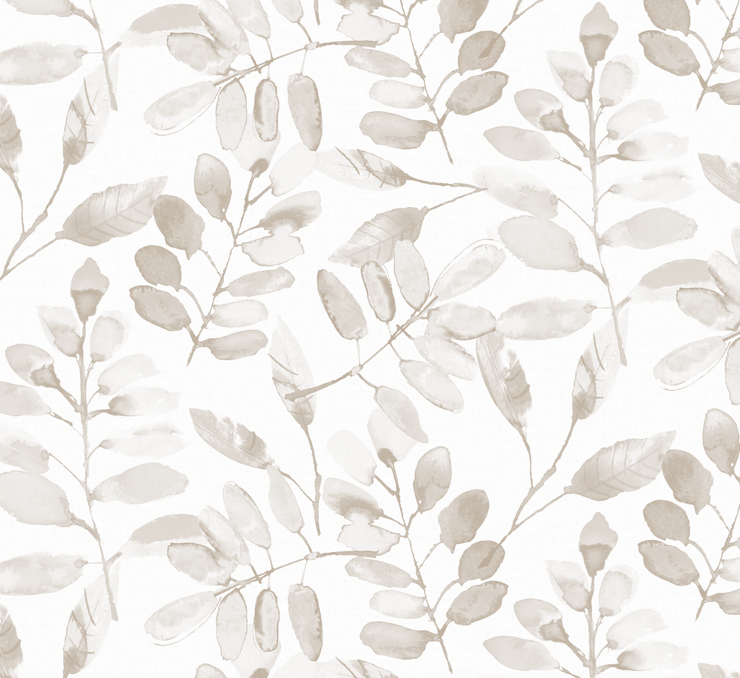 Hojas Acuarela Beige