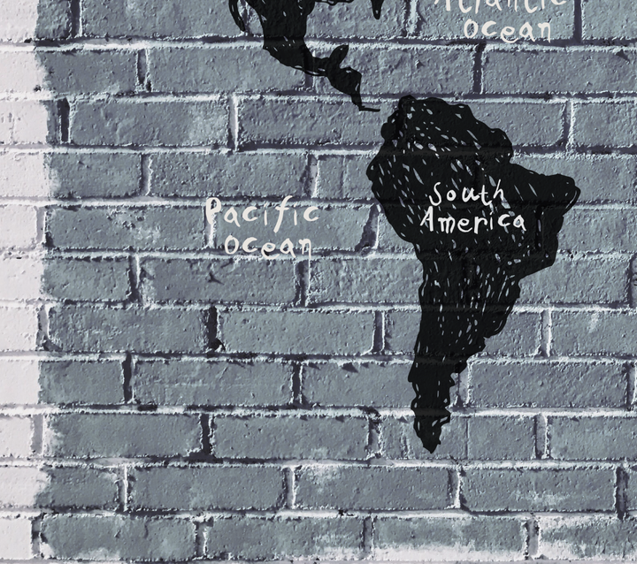 Papel Mural Mapa Wall - Calandra Murales