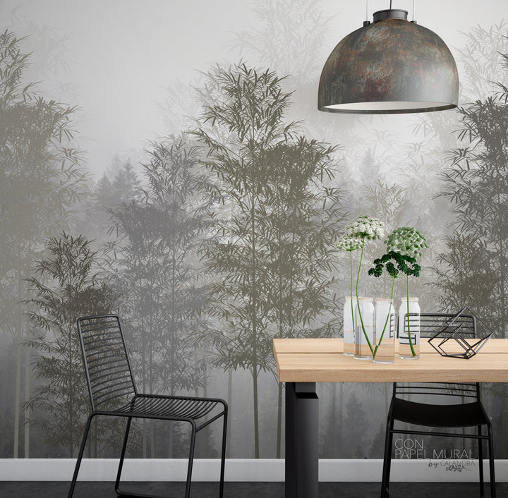 Papel Mural Bamboo Green - Calandra Murales