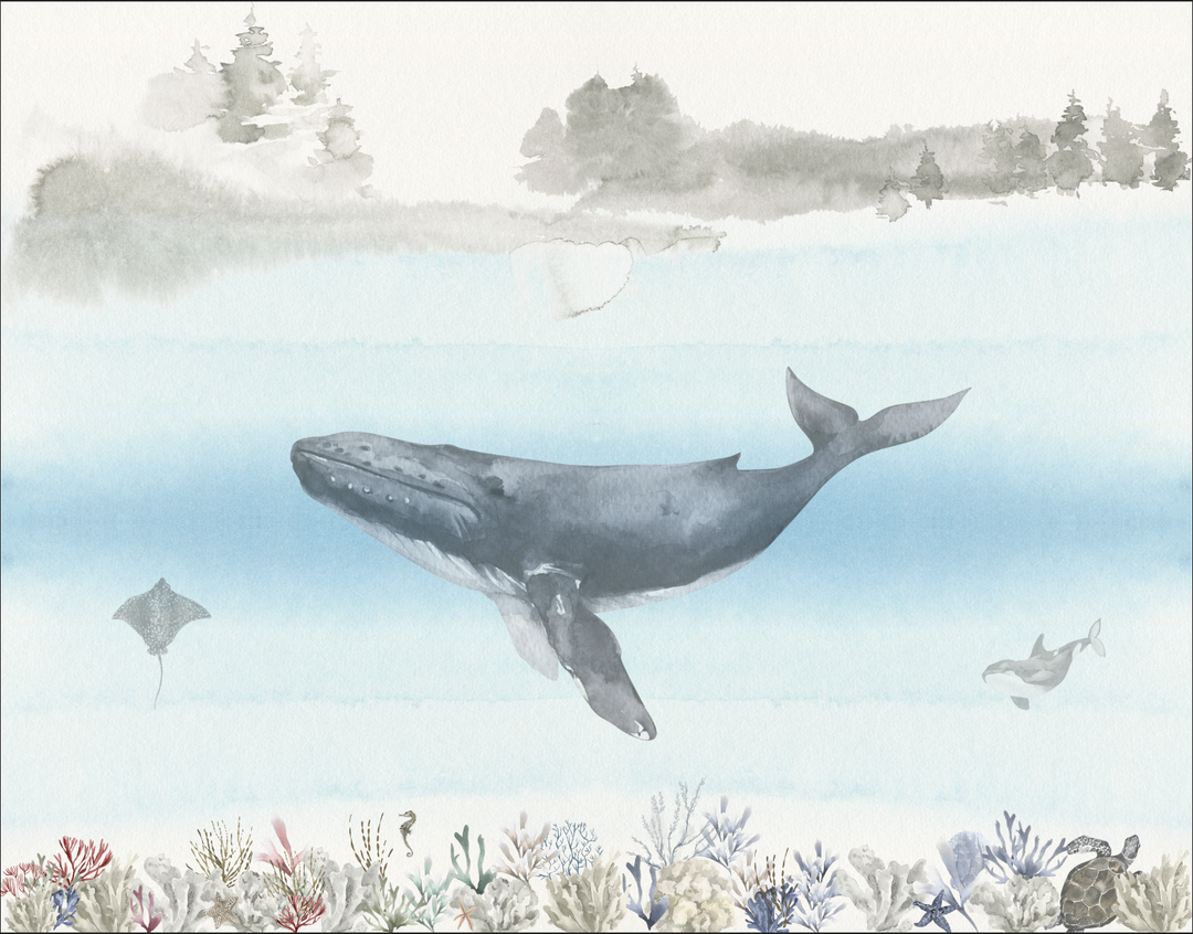 Papel Mural Ballena - Calandra Murales