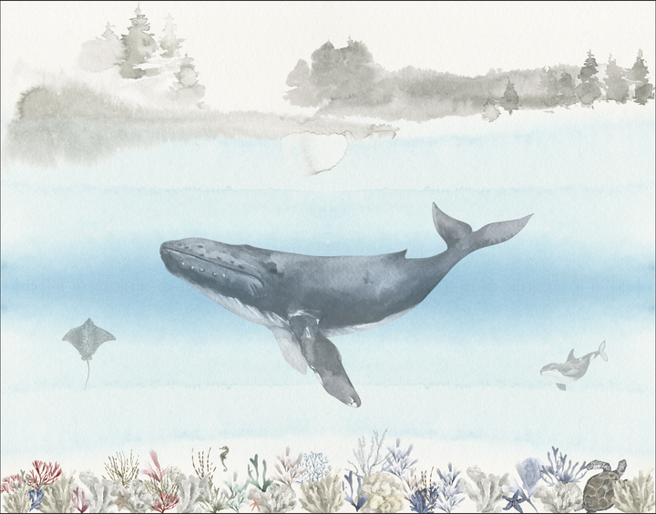 Papel Mural Ballena - Calandra Murales