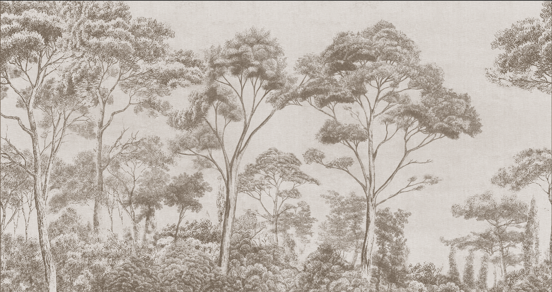 Papel mural Bosque Dibujado - Calandra Murales