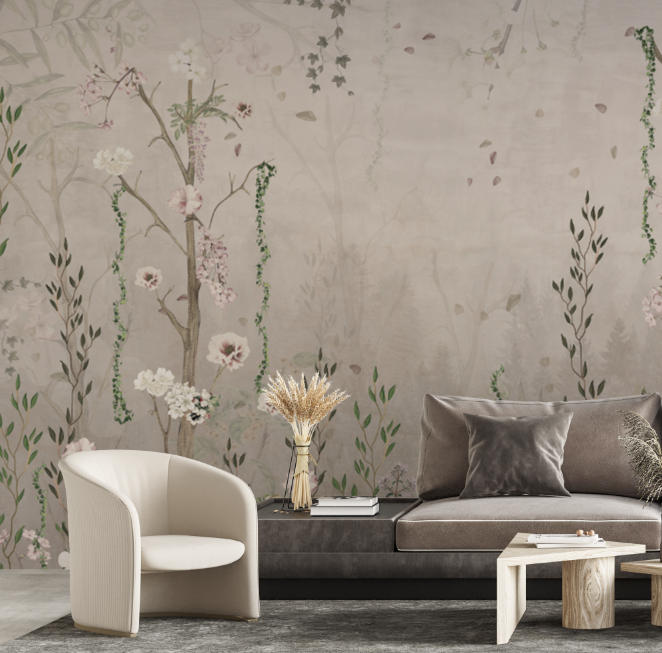 Papel Mural Flores 1 - Calandra Murales