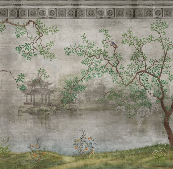 Papel Mural Pamela - Calandra Murales
