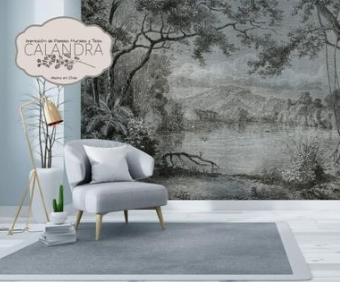 Papel Mural Laguna Vintage - Calandra Murales